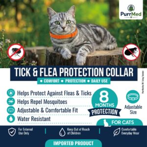 PurrMed Tick & Flea Protection Collar for Cats